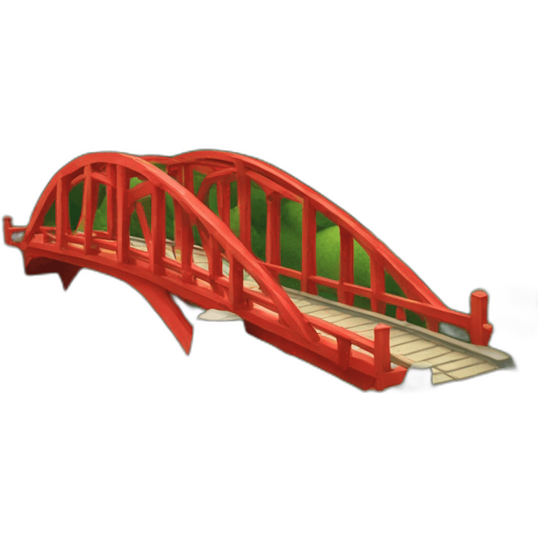 red bridge  emoji