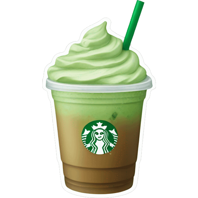 Starbucks iced matcha latte emoji