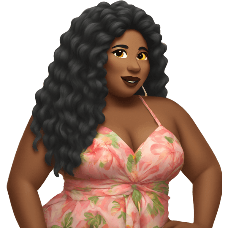 Lizzo in Hawaii  emoji