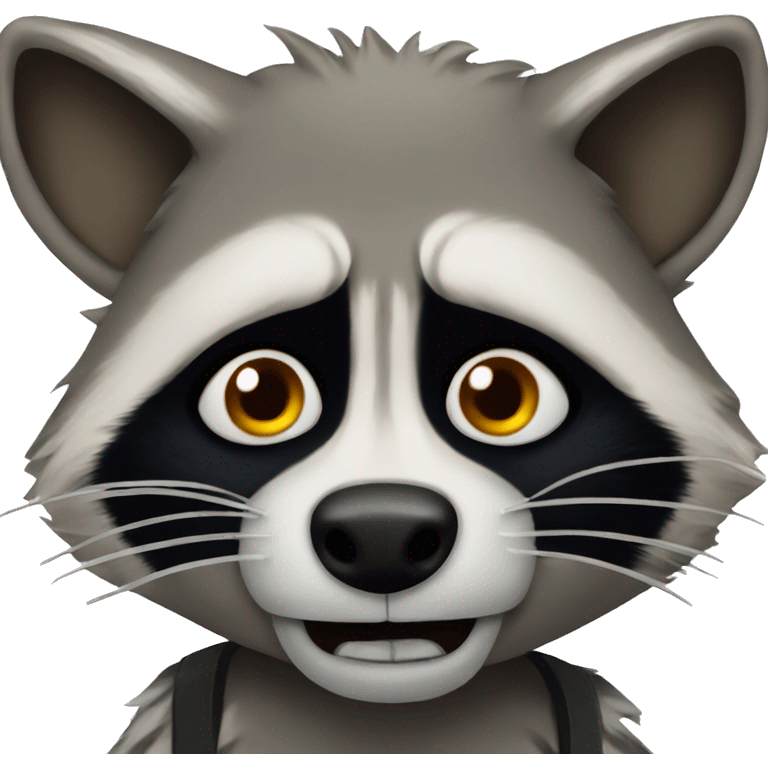 mad raccoon emoji