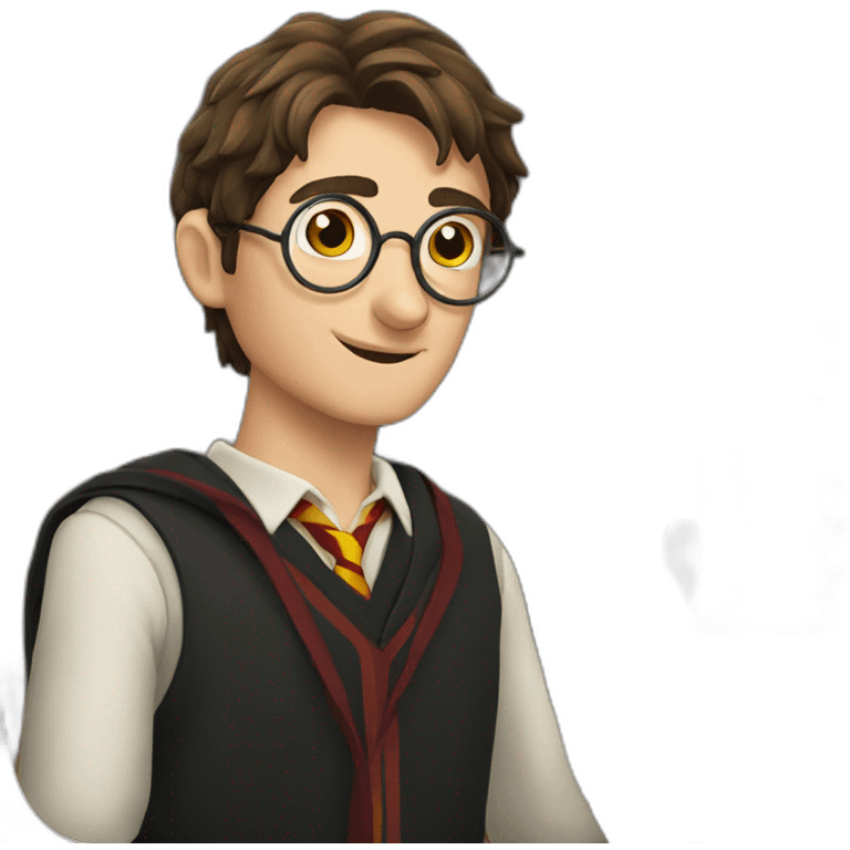 Harry Potter drinking beer emoji