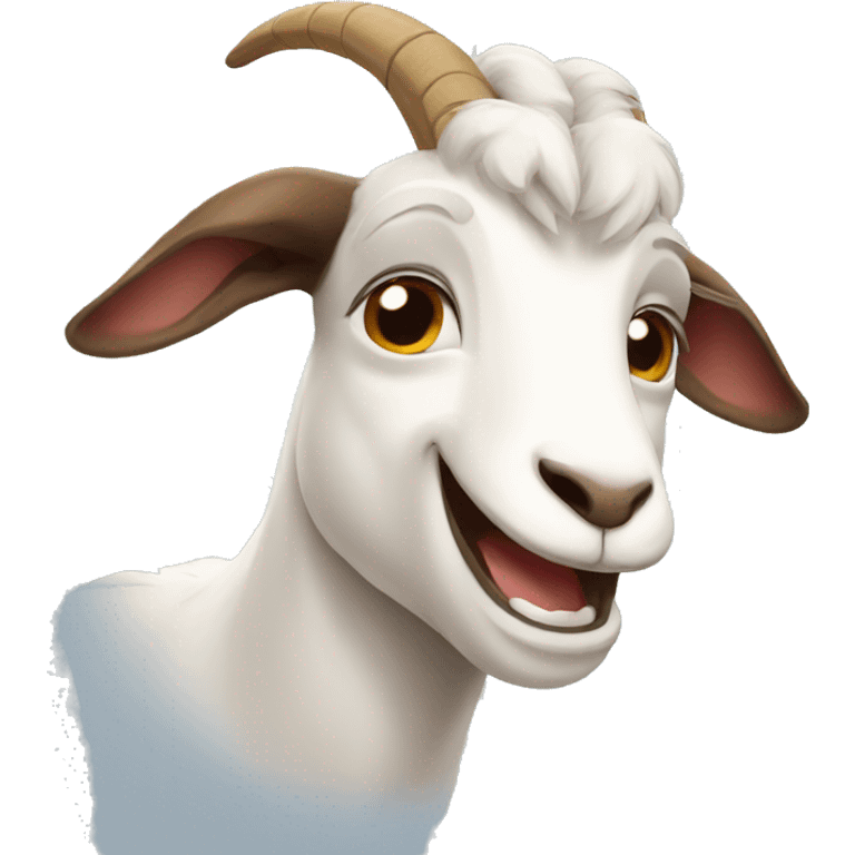 goat smiling emoji