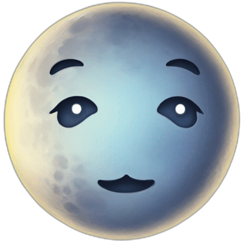 cute moon emoji