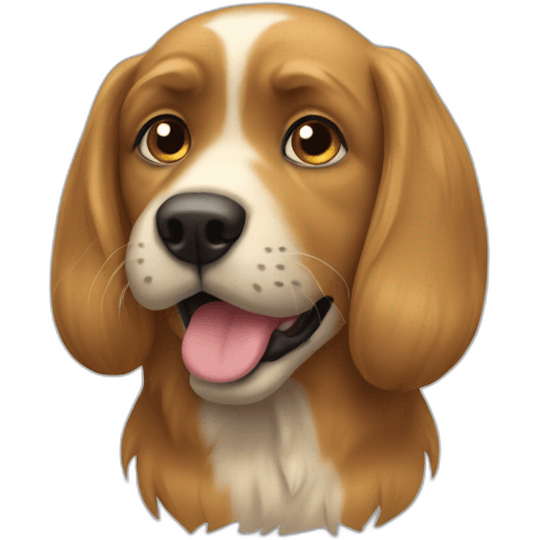 Chat sur chien emoji