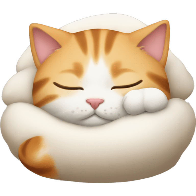 cute cat sleeping  emoji