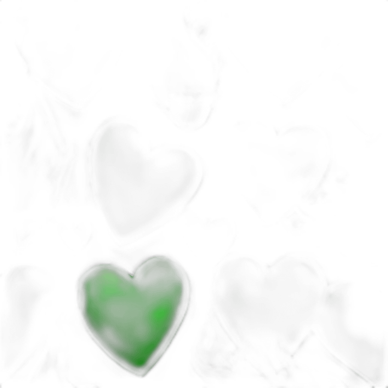 Green heart with fire emoji