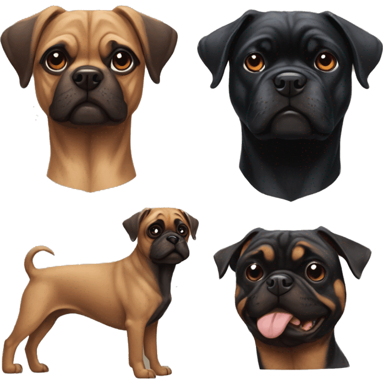 Doberman pug Rottweiler pug  emoji