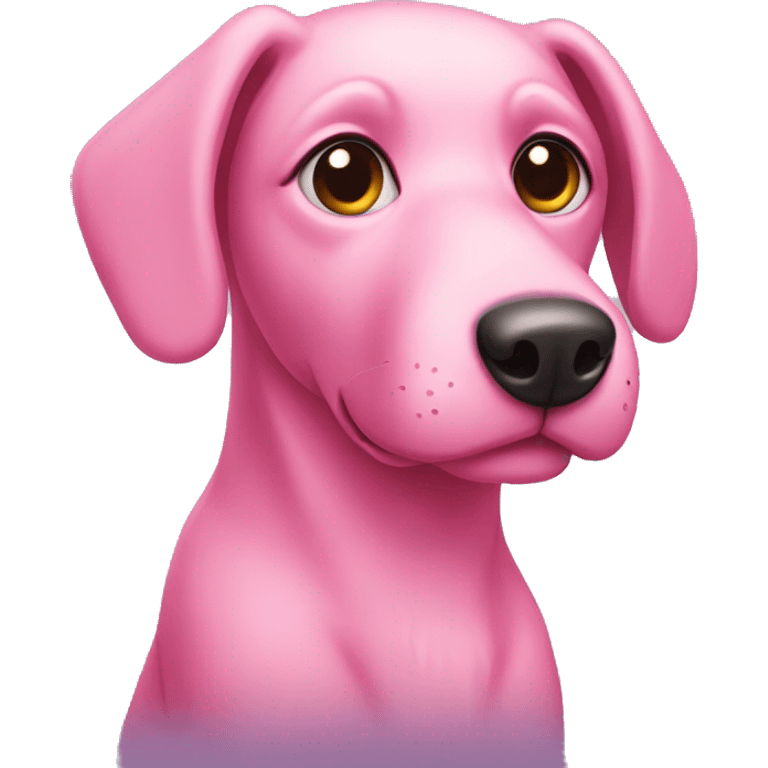 pink dog emoji