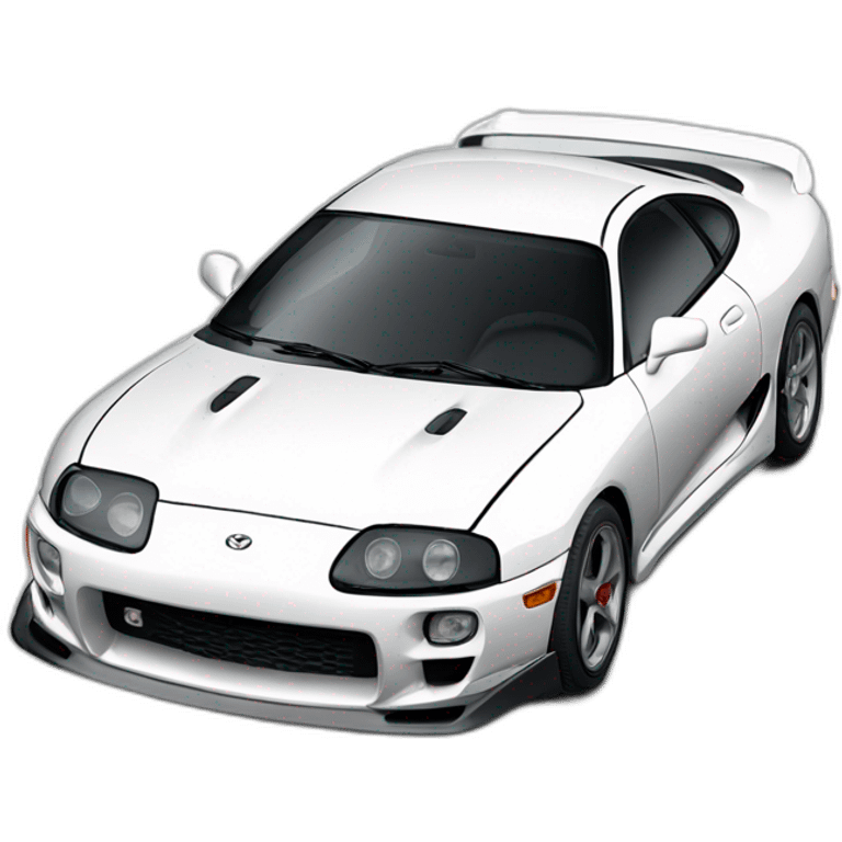 Toyota supra mk5 white emoji