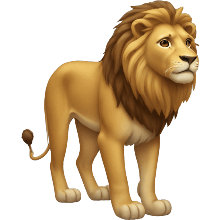 A lion whole body emoji