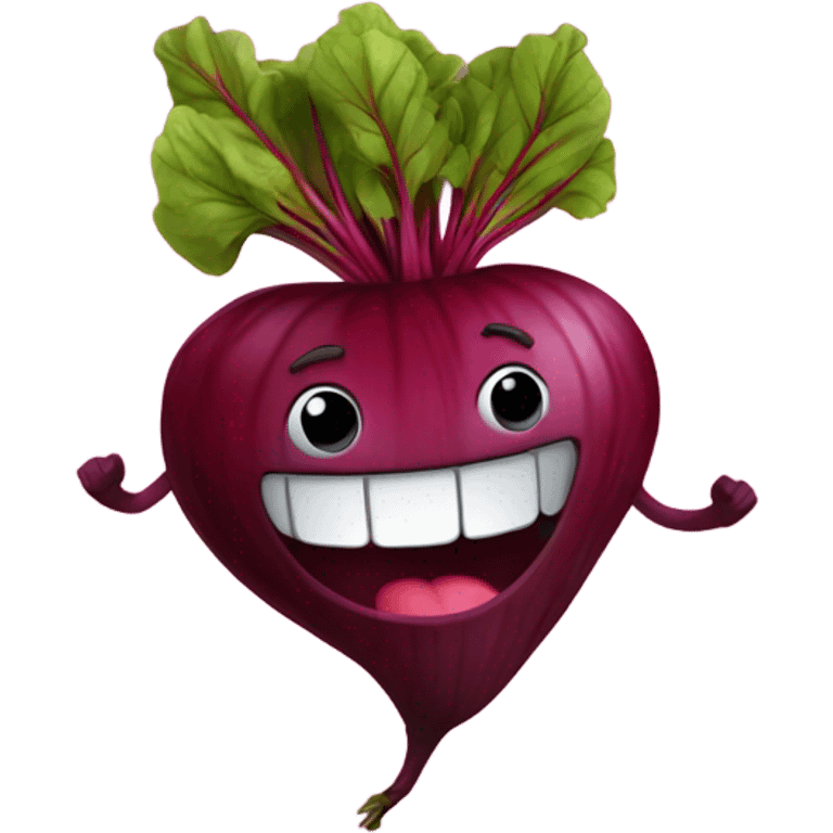 happy beetroot emoji