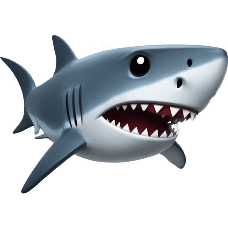 Shark with playing roblox emoji