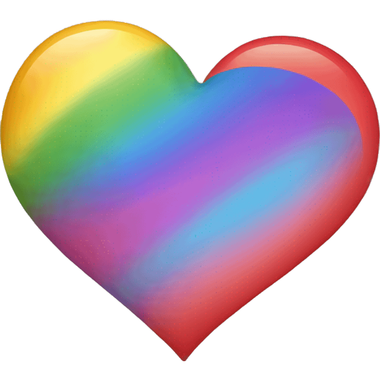 heart with rainbow colour emoji