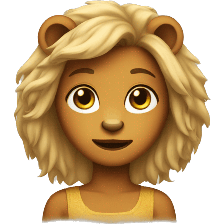 lion girl emoji