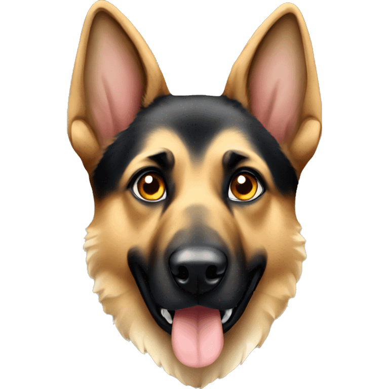 German shepherd with diamond  emoji