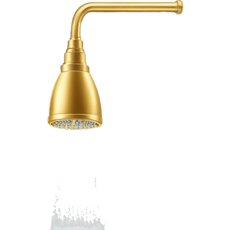 Gold showerhead emoji