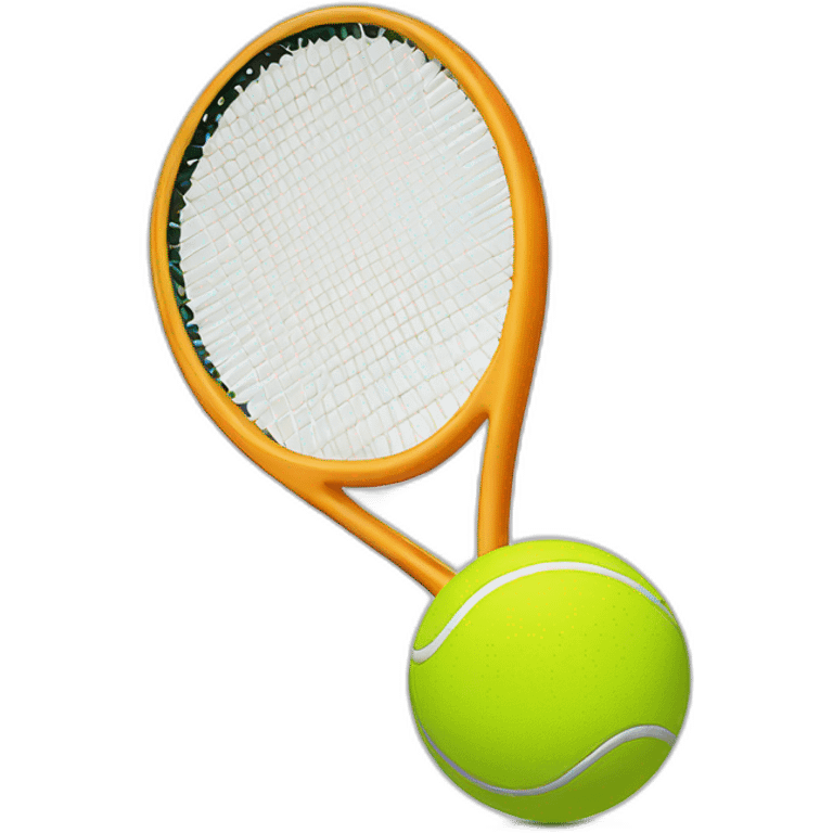 Tennis racket with ball emoji