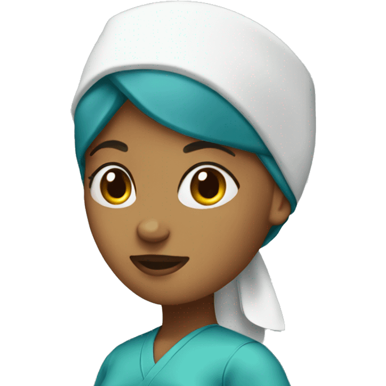 nurse in a headscarf emoji