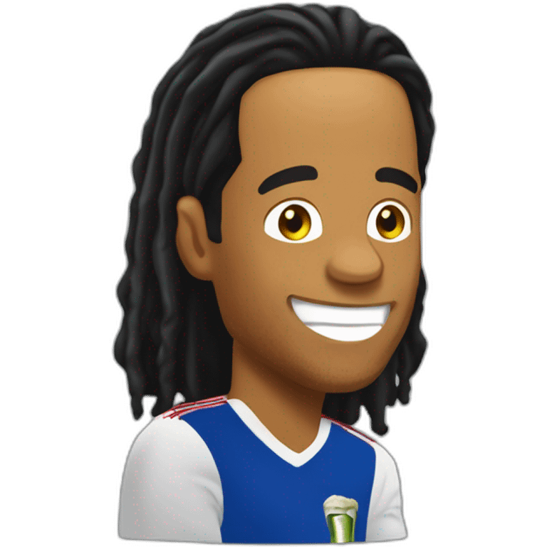 ronaldinho tomando cerveza emoji