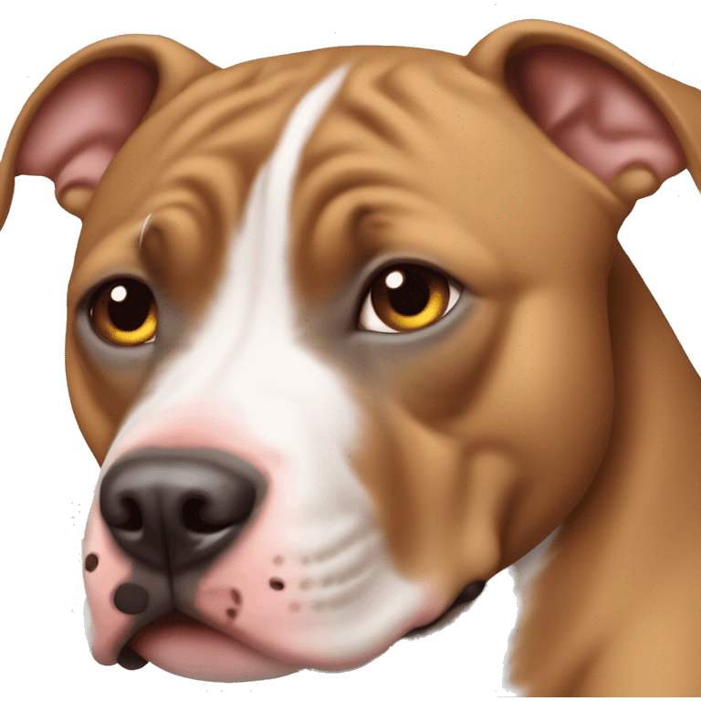 perro pitbull ojos celestes emoji