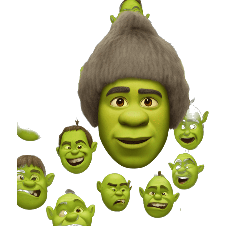 Shrek is a Ukrainian kozak emoji