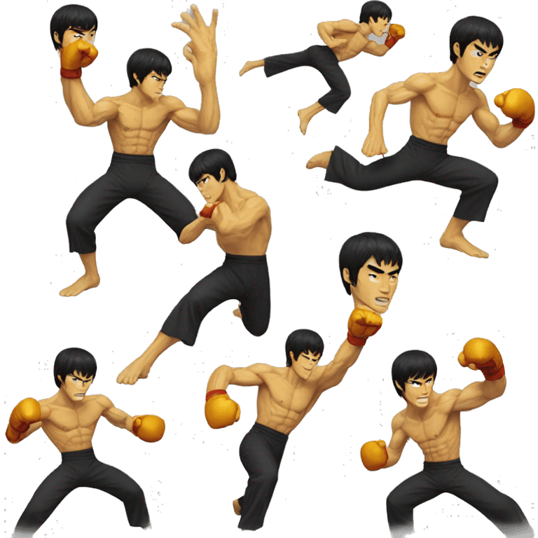 bruce lee punch emoji