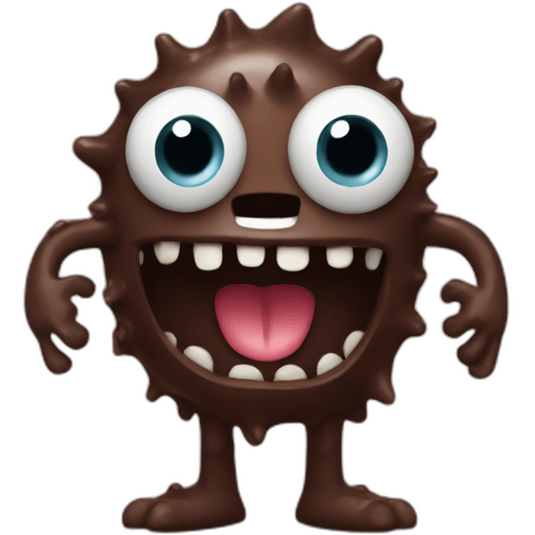 chocolate monster emoji