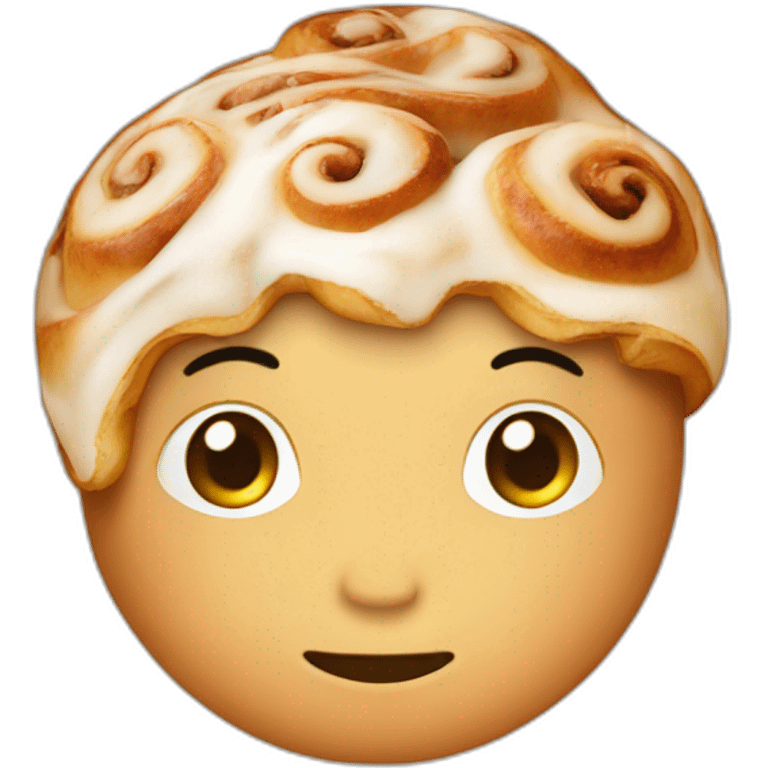 cinnamon roll head emoji