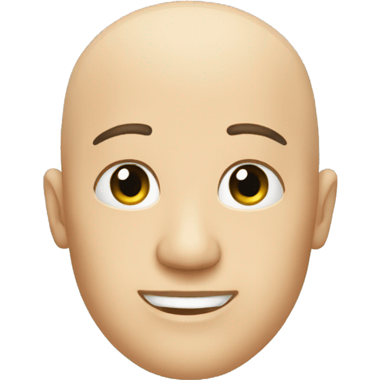 Bald head emoji