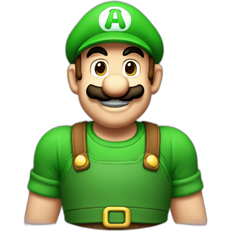 Mario with luigi emoji