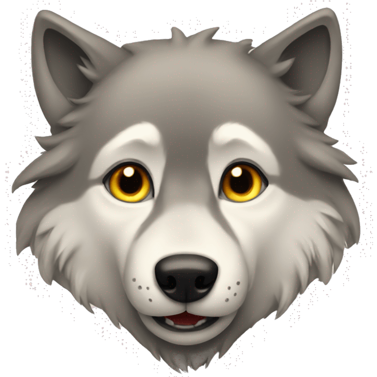 wolf in love emoji