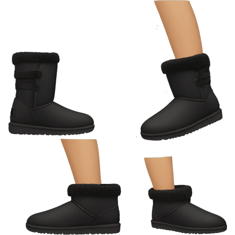 Black uggs  emoji