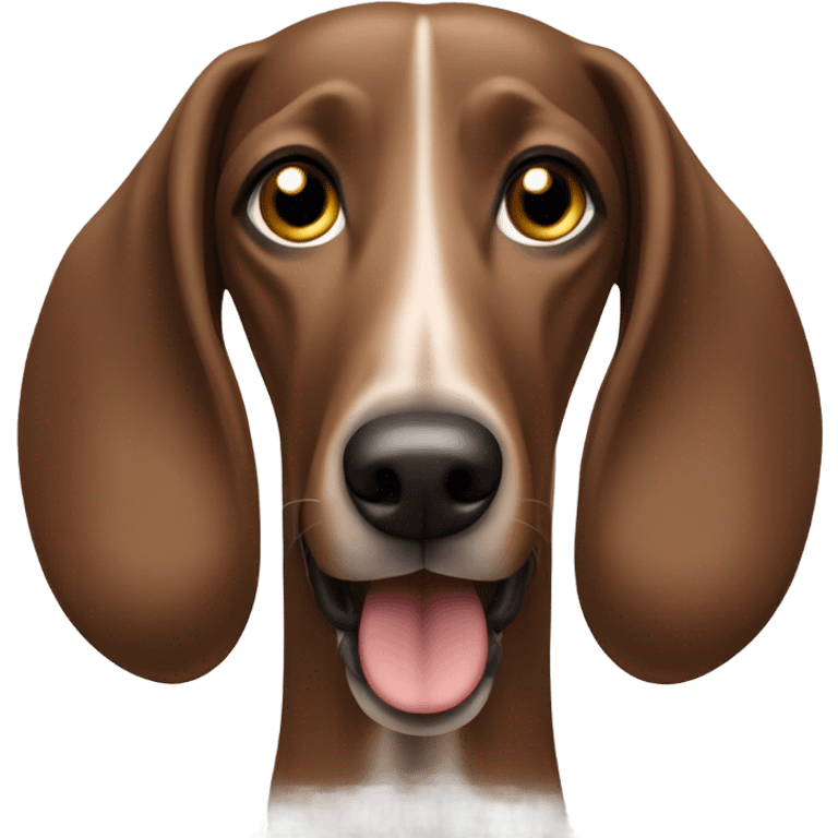 A brown dog of the Italian sighthound breed emoji