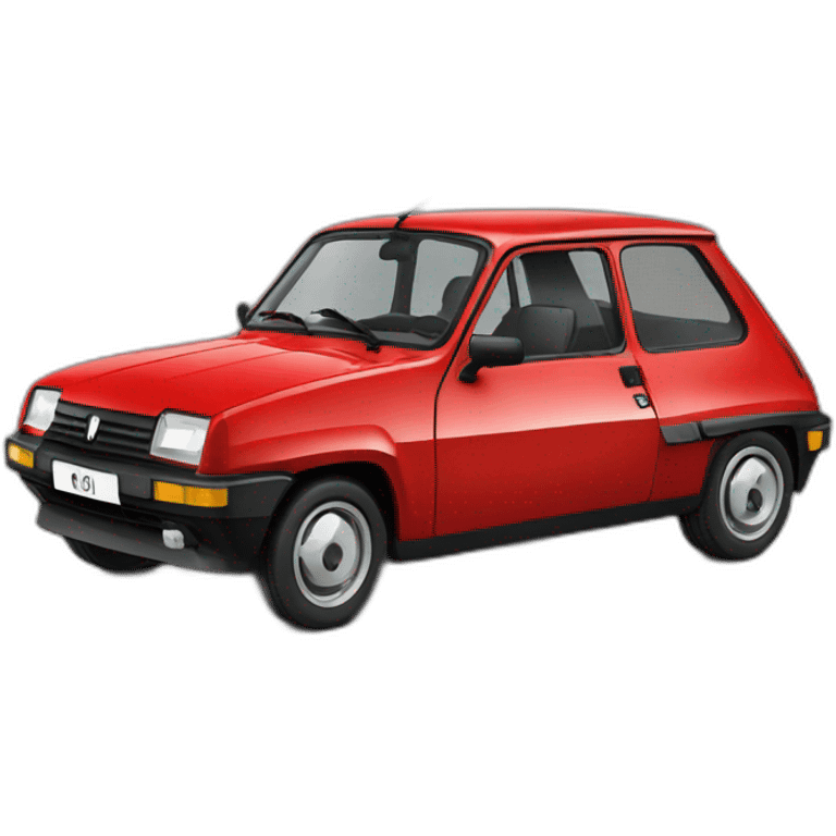 Renault 5 rouge emoji