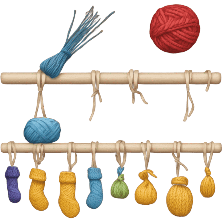 symbol for an ecommerce platform for products that belong to the handicraft group, such as knitting, embroidery, or some other craft emoji