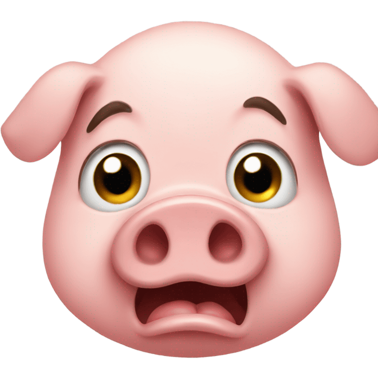 Pig crying emoji