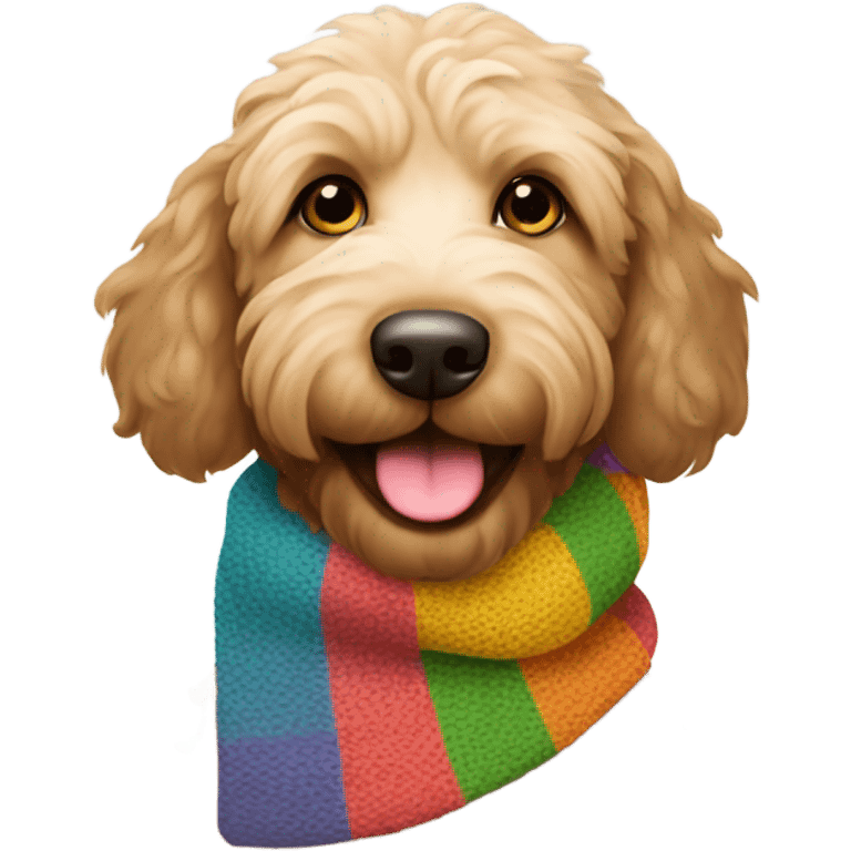 labradoodle-in-the-scarf emoji