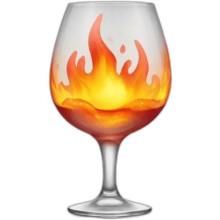 flaming sambuca glass emoji