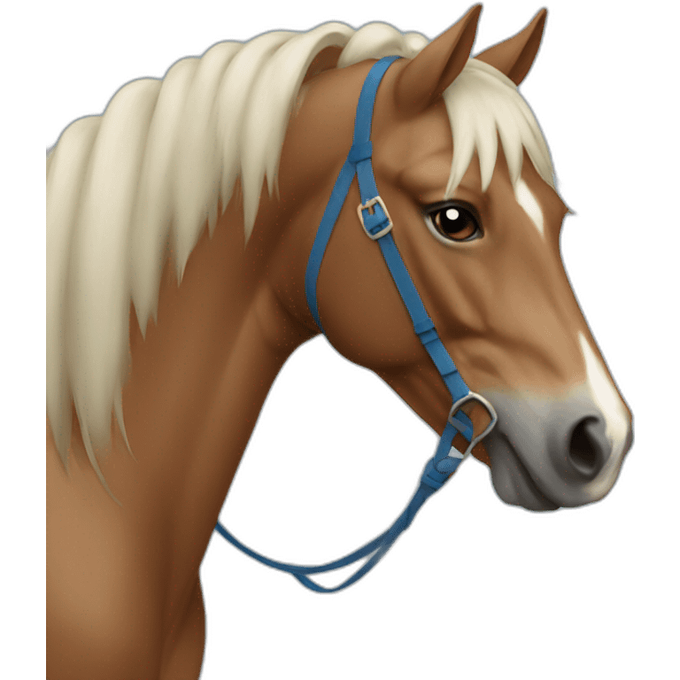 cavalo azul emoji