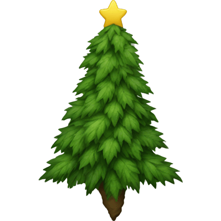 weed christmas tree emoji