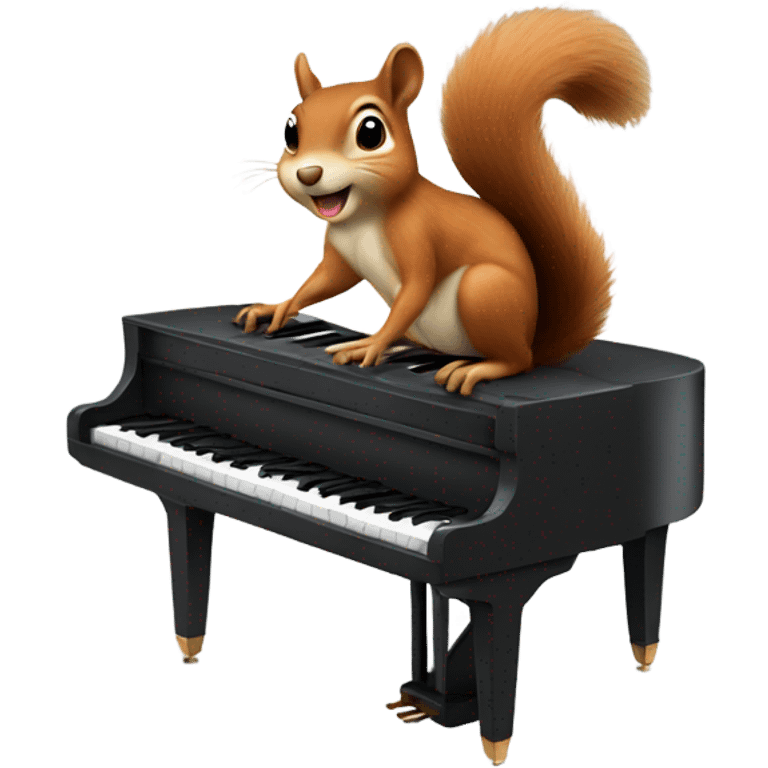 Squirrel playing piano emoji