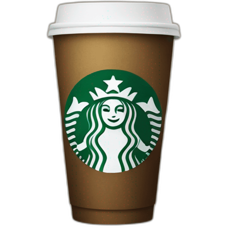 A Starbucks coffee emoji