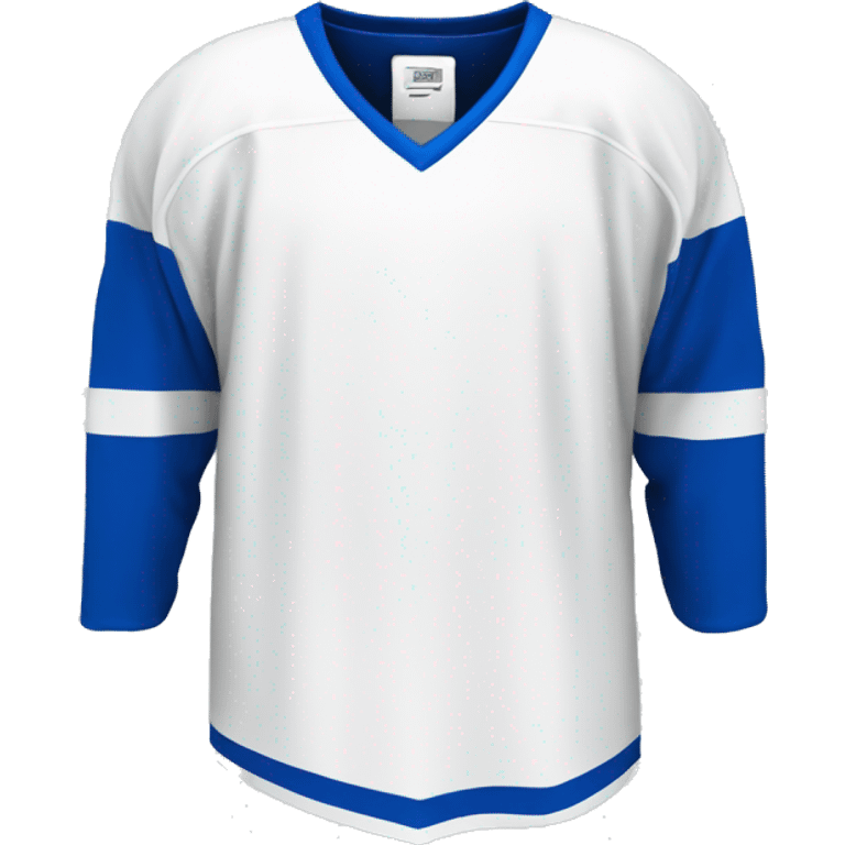 hockey jersey blue & white color emoji