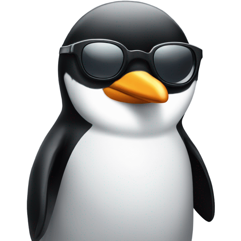 Penguin wearing sunglasses  emoji