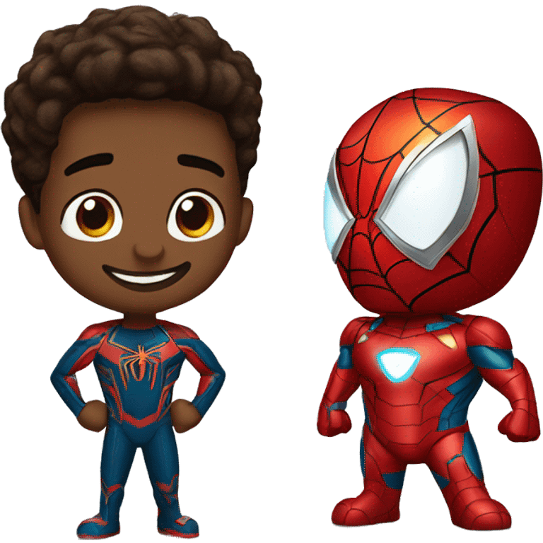 Spider man with iron man emoji