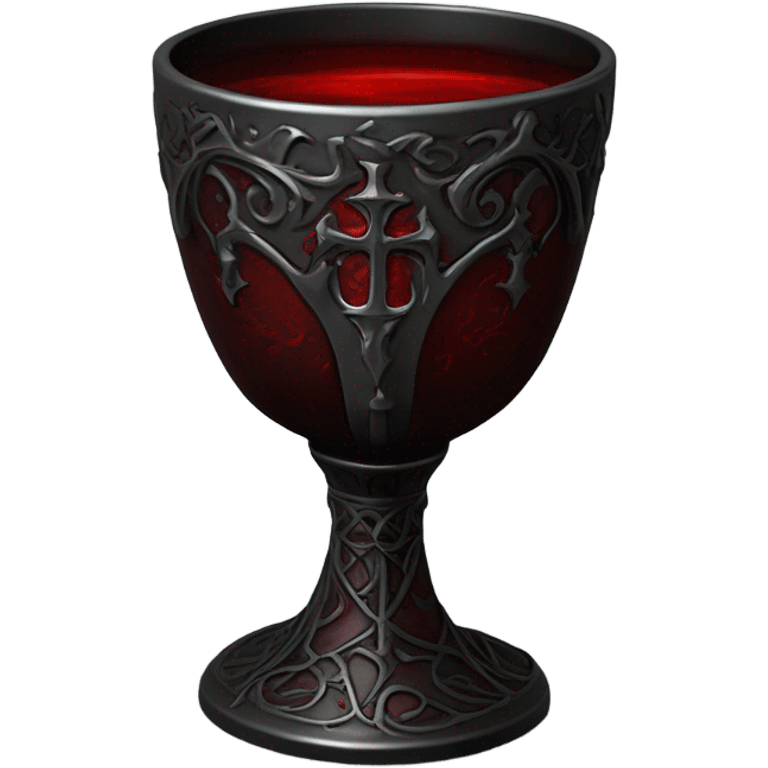 gothic chalice with blood emoji