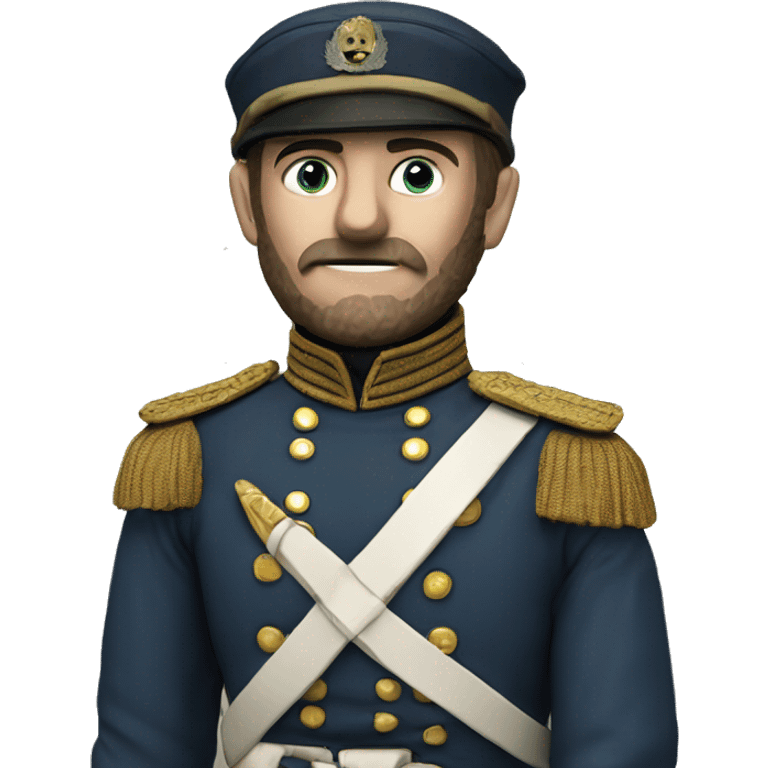 soldier in the Crimean War with a plaster cast on his arm emoji