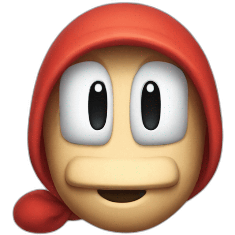 shy guy from super mario bros emoji