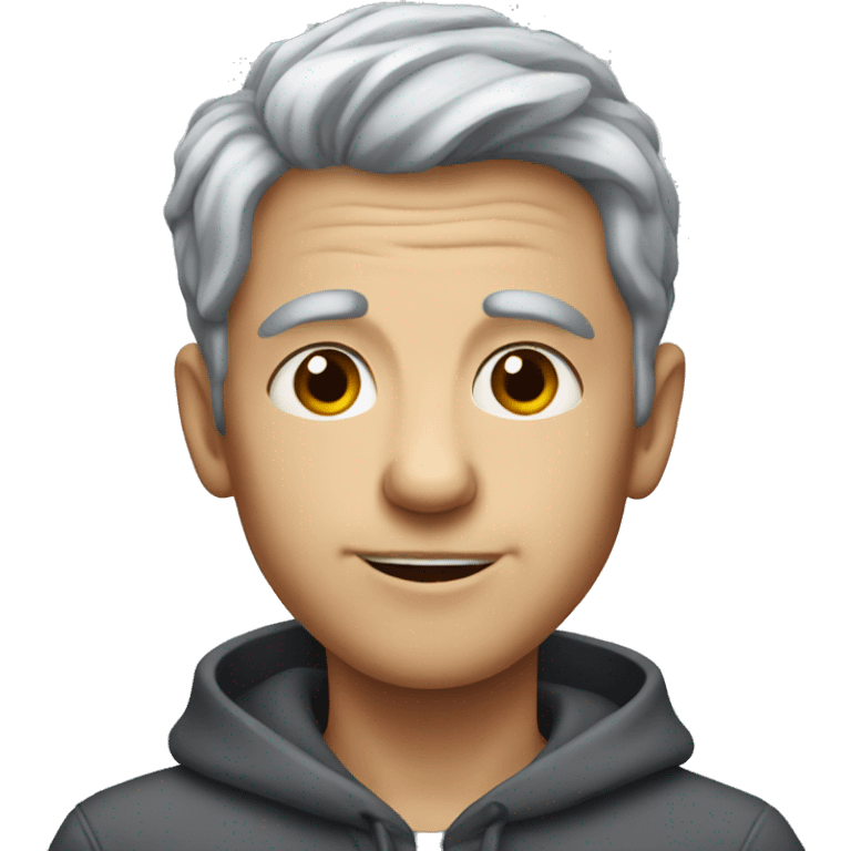 grey haired boy portrait emoji