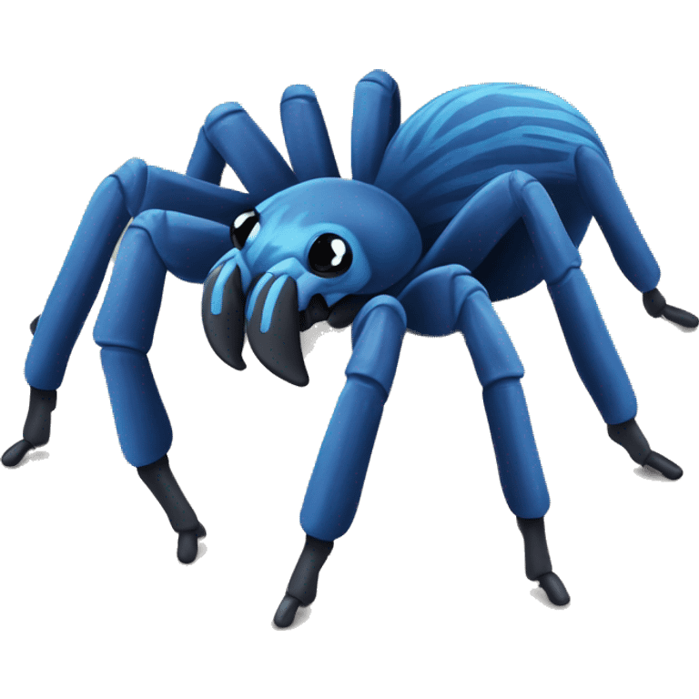 Blue tarantula ￼ emoji